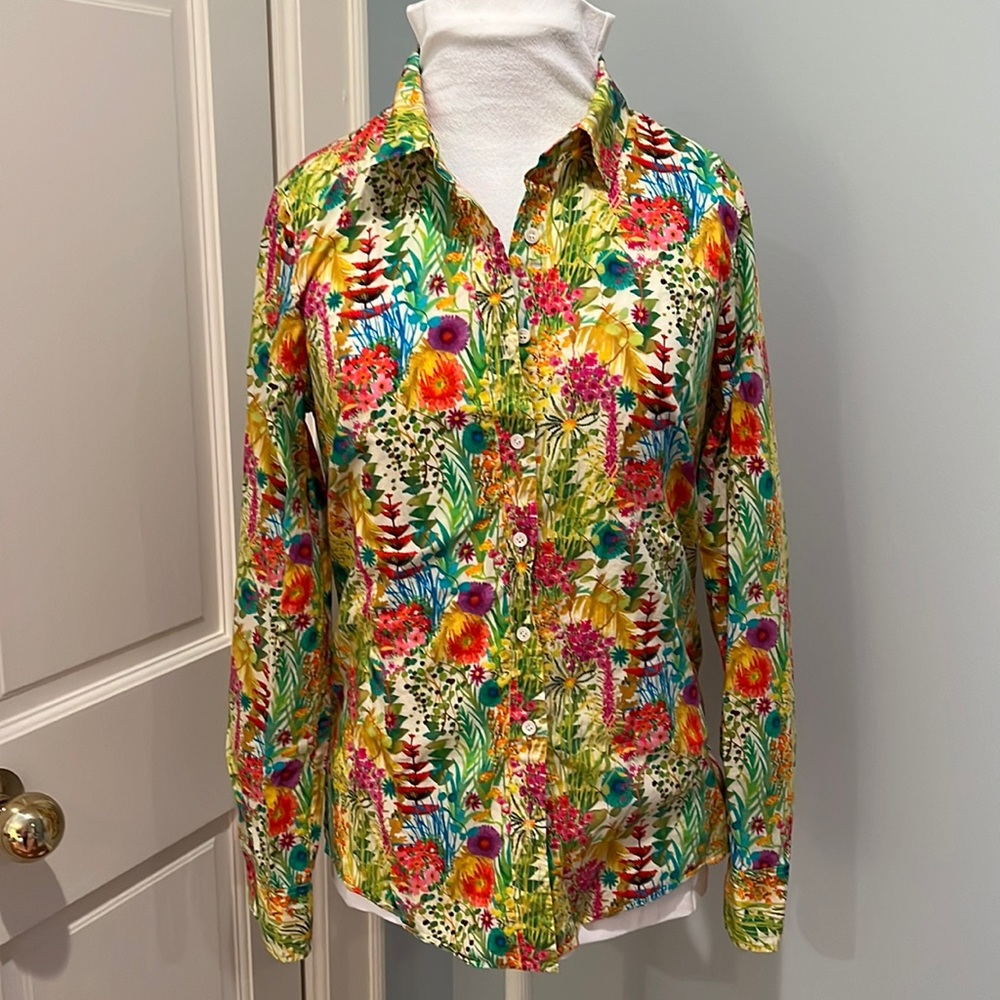 J.Crew Liberty of London Tresco Floral print blouse